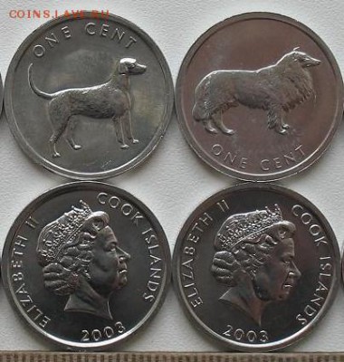 Монеты с изображением собак. - Остр