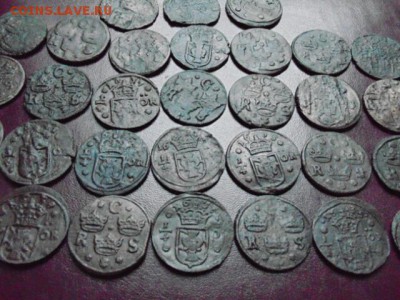 Монетки Шведские 16-17 века. - 14552990125032