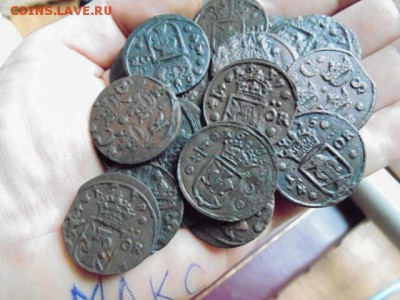 Монетки Шведские 16-17 века. - 14552989795458