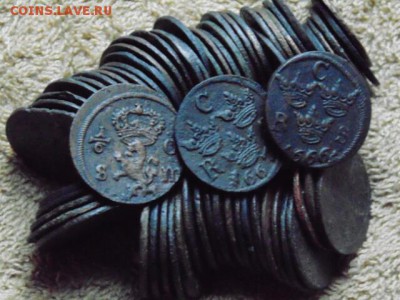 Монетки Шведские 16-17 века. - 14552989321924
