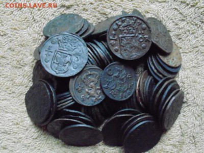 Монетки Шведские 16-17 века. - 14552989231263