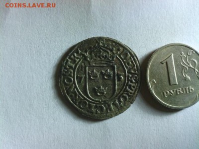 Монетки Шведские 16-17 века. - 14562296122573