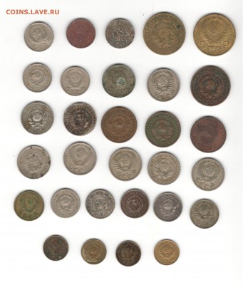 Лот монет 1,2,,5,10,15 копеек 1922-1951 г.г. - ш 001