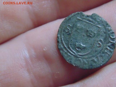 Шведская монета 16 века, фырк - 14559651970682