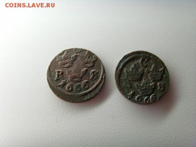 Монетки Шведские 16-17 века. - 14527627365317