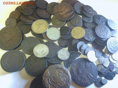Петровские монеты 90 штук. - 14562292803618