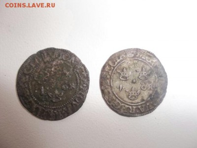 Монетки Шведские 16-17 века. - 14516850532215