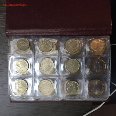 Коллекция 1999-2015 1,2,10 рублей ГВС, биметалл - image