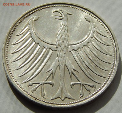 ФРГ 5 марок 1966 Немецкий орел, до 04.05.16 в 22:00 МСК - 4322