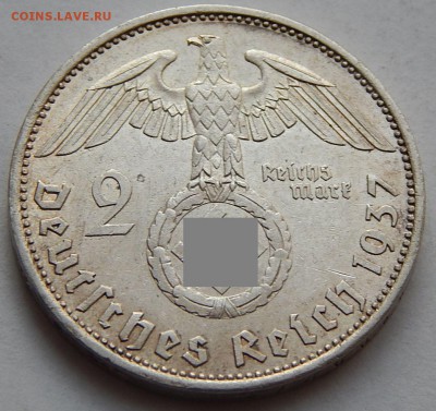 Германия 2 марки 1937 Третий Рейх, до 05.05.16 в 22:00 МСК - 4666