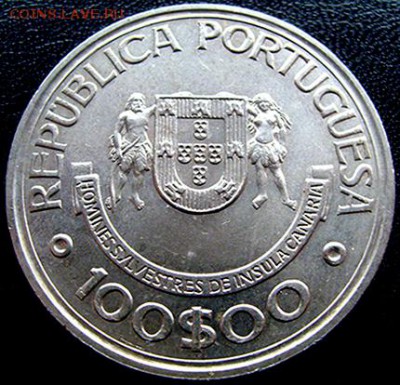 Португалия_100 эскудо 1989 "Канарские острова"; 28.04_22.54м - 10669