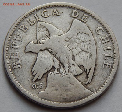 Чили 1 песо 1921, до 05.05.16 в 22:00 МСК - 4656
