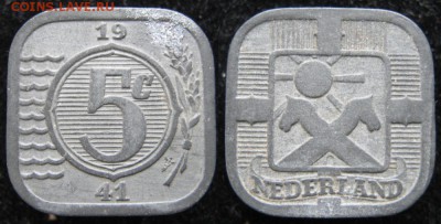Нидерланды 5 центов 1941: до 05-05-16 в 22:00 - Нидерланды 5 центов 1941   422