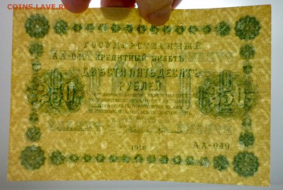 250 рублей 1918 до 5.05.2016 22:00 (мск) - P1040228.JPG