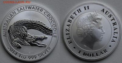 Австралия крокодил 1 долар 2014г 05.05.2016 в (22-00 мск) - 45876