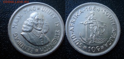 Южная Африка 10 центов 1964 - ЮАР 10 центов 1964
