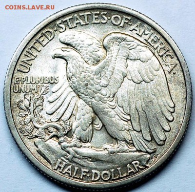 США_отличный полудоллар 1935 "Walking Liberty"; 02.05_22.00м - 23