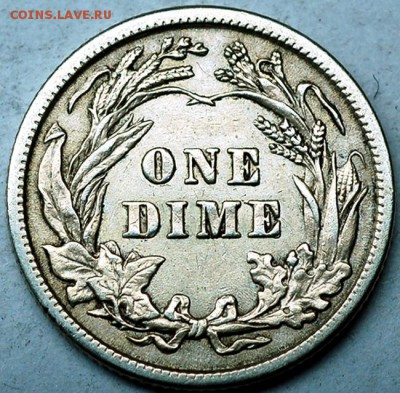 США_10 центов 1916 "Barber Dime". Серебро; до 02.05_22.04мск - 37