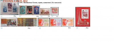 СССР 1970-1971. ФИКС - 1.1970. Блоки, марки