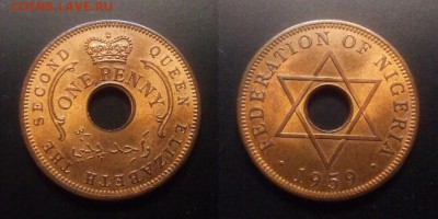 3 - Брит. Нигерия – 1 пенни (1959) (UNC) №1