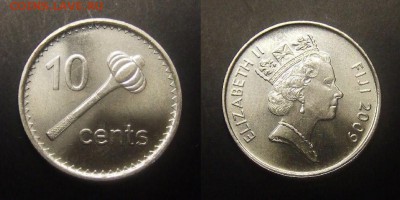 3 - Фиджи – 10 центов (2009) «Дубинка (ула тава тава)