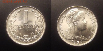 3 - Колумбия – 1 сентаво (1954)