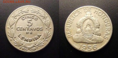 3 - Гондурас – 5 сентаво (1956) медь-ник. (XF) №1