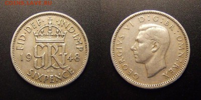 3 - Великобритания - 6 пенсов (1948) «Георг VI» №1