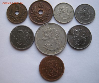 ФИНЛЯНДИЯ 8 монет.5,10,25,50 пенни,1 марка. 1921-1948. 31.05 - 001.JPG
