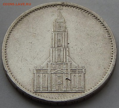 Германия 5 марок 1934 Кирха, до 08.06.16 в 22:00 МСК - 4557