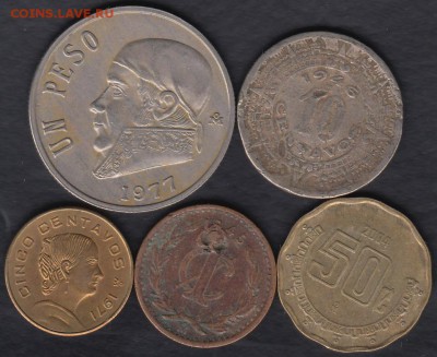 5 монет Мексики 05.06.2016 21-00 - Мексика а