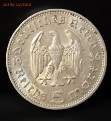 Третий Рейх 5 марок 1936г F до 5.06 22-00мск - 11.JPG