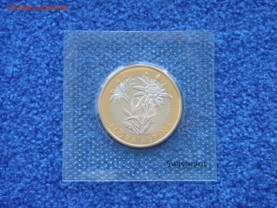Казахстан 50 тенге, Австрия 25 евро и др. монеты Евро - Швейцария_10 франков_2016_Эдельвейс_1.JPG