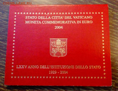 ВАТИКАН - 2 евро 75 лет Ватикану 2004 буклет до 12.06, 22.00 - Ватикан 2 евро 2004 буклет