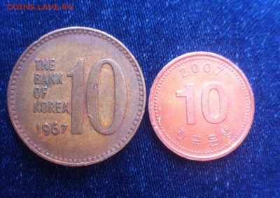 10 вон Кореи 1967 и 2007,до 13.06.16 - A6-hP0zR7NE