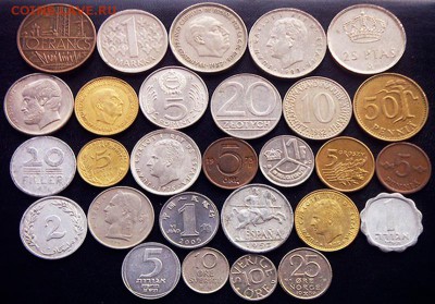 56 разных зарубежных монет (см. описание). До 12.06_23.00мс - 2