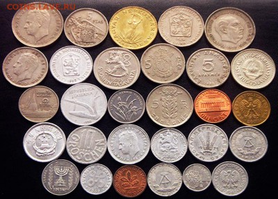 58 разных зарубежных монет (см. описание). До 14.06_22.46мс - 3