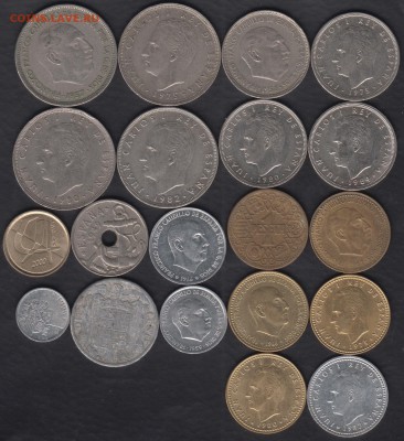 20 монет Испании до 21.06.2016 21-00 - Испания р
