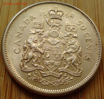 Канада 50 центов 1964 Елизавета II, до 28.06.16 в 22:00 МСК - 4049