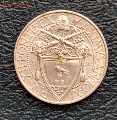 Ватикан 1 лира 1949 тираж 10000 (03.07) с рубля - IMG_20160628_145952_HDR
