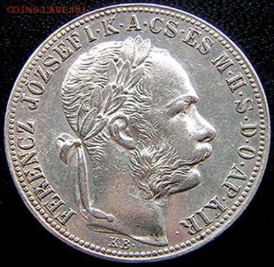 Венгрия_отличный серебряный форинт 1886; до 04.07_22.24мск - 10822