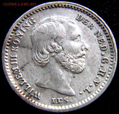 Нидерланды_5 центов 1859. Серебро; до 05.07_22.42мск - 10683