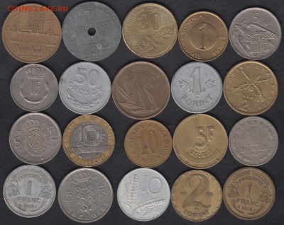 20 крупных монет Европы до 09.07.2016 21-00 - 20 крупных монет а