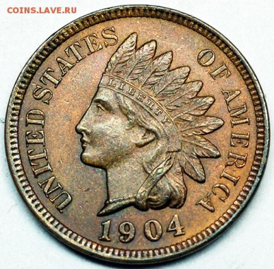 США_отличный цент 1904 "Indian Head"; до 15.07_22.24мск - 4