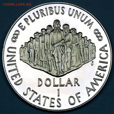 США_серебряный доллар 1987 200 лет Конституции; 16.07_22.22м - 9917