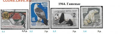 СССР 1963-1964. ФИКС - 5.1964. Гашеные