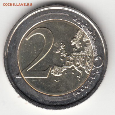 ФИКС 2 евро Бельгия 100 лет с Начала 1й Мировой войны из рол - 50 (2)
