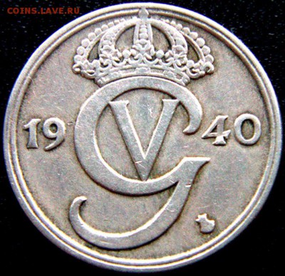 Швеция_50 эре (полкроны) 1940(G); до 30.07_22.12мск - 9341