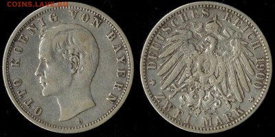 2 марки 1900  Бавария до 05.08.16г  22.00 МСК - 1900