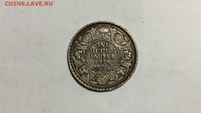 1 рупий Индия-Англия 1918г серебро с 1р до 09.08.16 в 22.00 - JTANF-seBSA